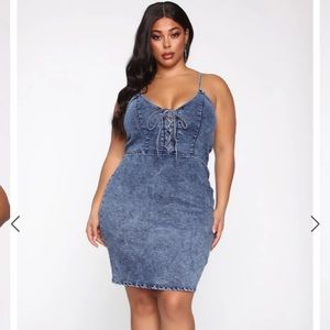 Denim dress size 2x used